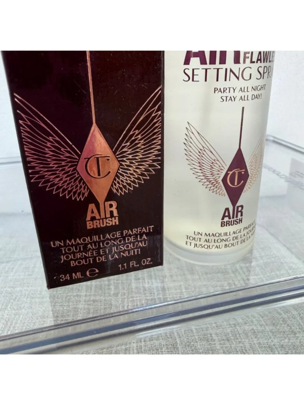 NEW CHARLOTTE TILBURY AIRBRUSH FLAWLESS SETTING SPRAY 34ML